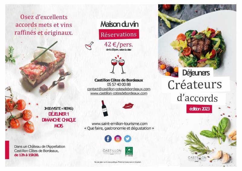 Accord Mets & Vins en Castillon-Côte de Bordeaux