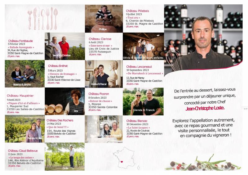 Accord Mets & Vins en Castillon-Côte de Bordeaux