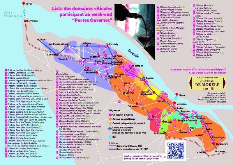 Portes Ouvertes Médoc 2024 Plan