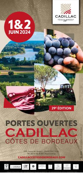PORTES OUVERTES à Cadillac - Côtes de Bordeaux : 1er et 2 juin 2024