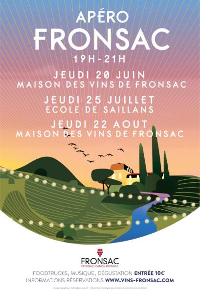 Apéros vignerons à la Maison des vins de Fronsac, les jeudis 19 juin, 24 juillet et 21 août 2025