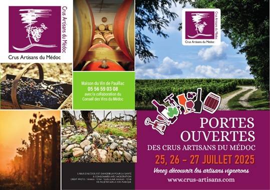 PORTES OUVERTES dans le Médoc, Les Crus Artisans vous accueillent
