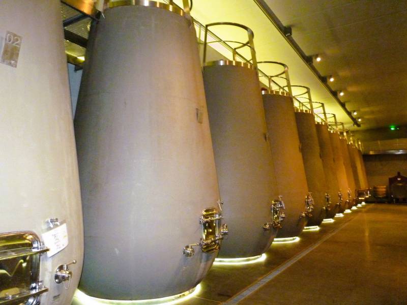 Le cuvier du Château Prieuré Lichine, Quatrième Grand Cru Classé du Médoc 1855