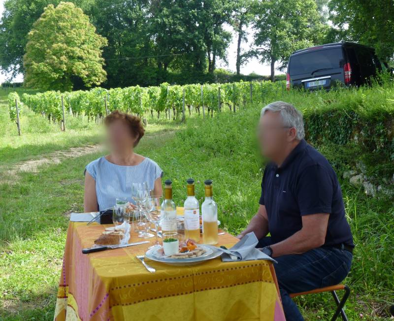 Déjeuner dans le Saint Emilionnais, au château Coutet