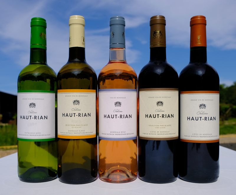 Gamme des vins Château Haut-Rian - Cadillac Côtes de Bordeaux - Entre-deux-Mers