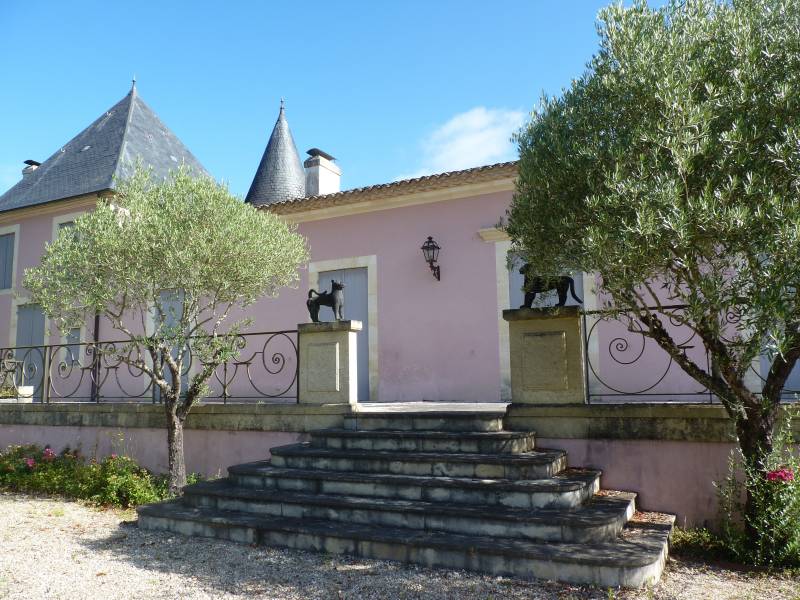 Les lions du Château les Dames de la Renardière - Entre-deux-Mers