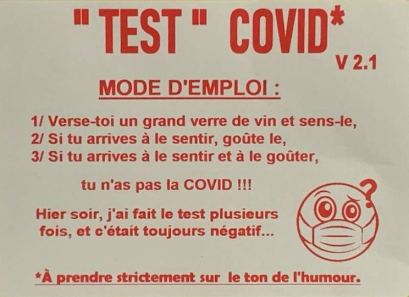 Cuvée Test Covid de la Chapelle Berard